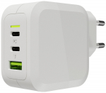 Telefoni laadija Green Cell CHARGC08W, USB/2 x USB-C, valge v., 65 W