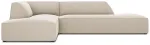 Nurgadiivan Micadoni Home Ruby Modular 4 Seats, hele pruun v., vasak, 273 x 180 cm x 69 cm