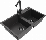 K&ouml;&ouml;givalamu Mexen Tomas, graniit, 80 cm x 50 cm x 19 cm, must