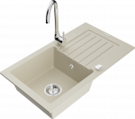 K&ouml;&ouml;givalamu Mexen Pablo 6510751010-69+670200-00, graniit, 75 cm x 43 cm x 16.1 cm, kroomi v./beež v.