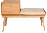 Esiku pink Kalune Design Urban, tamm v./kreemjasvalge, 105 cm x 40 cm x 45 cm