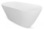 Vann, teisaldatav Besco Moya, 170 cm x 70 cm x 56 cm, ovaalne, valge
