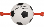 M&auml;nguasi koerale, pall Flamingo Matchball Football 5345890, &Oslash; 19 cm, valge v./must v./punane v.