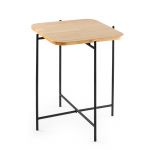 Kohvilaud Kalune Design SHB-005, pruun v./must v., 46 cm x 46 cm x 56 cm