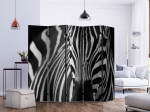 Vahesein Artgeist White With Black Stripes II, mitmev&auml;rviline, 225 cm x 172 cm