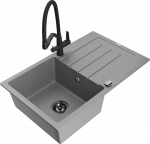 K&ouml;&ouml;givalamu koos kraaniga Mexen Bruno Duo, graniit, 79.5 cm x 49.5 cm x 20 cm, must/hall