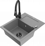 K&ouml;&ouml;givalamu koos kraaniga Mexen Enzo, vaik/graniit, 57.6 cm x 46.5 cm x 17.4 cm, hall