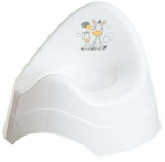 Laste WC pott Maltex Zebra, valge v., 22 cm x 29 cm x 29 cm