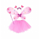 Kost&uuml;&uuml;m lastele, haldjas-liblikas Jokomisiada ZA4805 JR, roosa v.