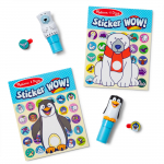 Kleebis, komplekt, loomad Melissa & Doug Sticker WOW! Winter, sinine
