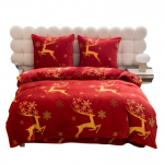 J&otilde;ulu voodipesu komplekt PEKA-17, punane/kollane, 140 x 200 cm