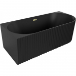 Vann, teisaldatav Mexen Gia Left, 170 cm x 80 cm x 58 cm, ovaalne, kuldne/matt must