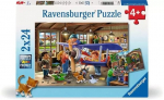 Pusle 2in1 Ravensburger Airplane & Train Repairs, 18 cm x 26 cm, 48 tk, mitmev&auml;rviline