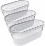 Konteiner toidu jaoks, komplekt Plast Team Helsinki 1592, 0.8 l, 3 tk