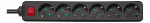 Pikendusjuhe Deltaco, GT-0660, 3G1.5, 1.5 m, IP20, 6 pesa