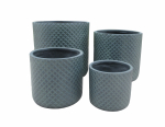Lillepott Domoletti LT13824-3S, keraamiline/savi, &Oslash; 42 cm, roheline v.