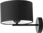 Valgusti seinale Orno Rollo, E27, 1 x 60 W, must v.