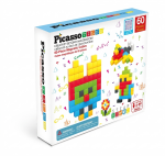 Magnetkonstruktor Picasso Tiles Cubes PMC60, 60 tk, valge v.