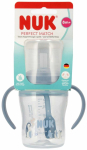 Lutipudel Nuk Perfect Match Penguin, 150 ml, 8 kuud, l&auml;bipaistev v./sinine v.