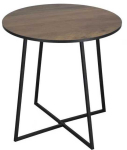 Kohvilaud Decorlife Loft, pruun v./must v., 40 cm x 40 cm x 40 cm