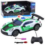 Rc politseiauto Lean Toys 23054, 1:22, valge v./roheline v.