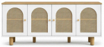 Konsoollaud Kalune Design Bohem, tamm v./valge v., 41 cm x 180 cm x 80 cm