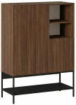 Konsoollaud Kalune Design Amira, must v./milano walnut v., 40 cm x 90 cm x 125 cm