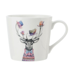 Tass Mikasa Tipperleyhill Deer, valge v./roosa v., 0.38 l