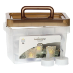 LED k&uuml;&uuml;nalde komplekt LED-valgustusega, 1.8 cm, valge v., 24 tk