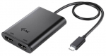 Adapter i-Tec USB-C 3.1 Dual 4K HDMI USB-C, HDMI, 0.3 m, must v.