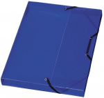 Kummiga kaust Herlitz, A4 L&auml;bipaistev/Sinine