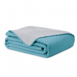 Voodikate Restilo Softa, azure blue/pearl silver, 240 cm x 260 cm