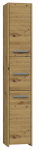 Eraldi seisev vannitoakapp S33, tamm v., 30 cm x 30 cm x 170 cm