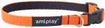 Kaelarihm koertele Amiplay Twist, oranž, 350 - 500 mm x 20 mm, 35-50