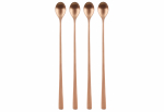 Kokteililusikas Maku Cocktail Spoons Rose Gold, roostevaba teras, kuldne v., 4 tk, 32 cm