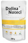 M&auml;rg koeratoit Dolina Noteci Premium Junior, kanaliha/vasikaliha, 0.1 kg
