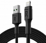 Juhe Green Cell Fast Charging KABGC18 USB male, Lightning, 2 m, must v.