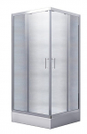 Du&scaron;ikabiin Besco Modern 165 MK-90-165-C, ruudukujuline, aluseta, 90 cm x 90 cm x 165 cm