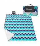 Matkamatt Springos PM007, sinine/hall, 220 x 180 cm