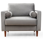 Tugitool Hanah Home Rome 560ARE1722, helehall v., 105 cm x 85 cm x 90 cm