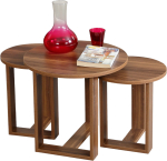 Kohvilaud Kalune Design Mira 3 Pcs, p&auml;hklipuu v., 52 cm x 52 cm x 47 cm