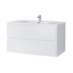 Valamualune vannitoa kapp Domoletti Outline SA90DL-2, valge v., 45.5 cm x 89 cm x 50 cm