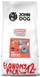 Kuiv koeratoit John Dog Good Form Adult, veiseliha/sealiha, 12 kg