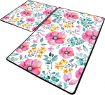 Vannitoamattide komplekt Foutastic Azalea 359CHL2554, mitmev&auml;rviline, 100 cm x 60 cm