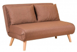 Diivanvoodi Hanah Home Folde 2-Seat, pruun v., 120 x 80 cm x 42 cm