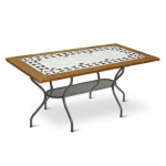 Aialaud Patio Como, antratsiit/pruun, 160 cm x 90 cm x 72 cm