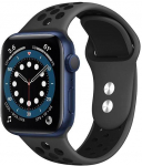 Rihmad Crong, Duo Sport Band Apple Watch 38/40 mm, must v.