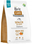 Kuiv koeratoit Brit Care Senior & Light Salmon, l&otilde;he, 3 kg