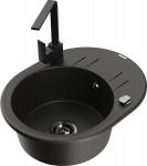 K&ouml;&ouml;givalamu Mexen Kevin, graniit, 58.6 cm x 45.8 cm x 18 cm, must