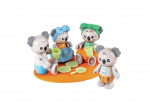 Kujukeste komplekt Hape Koala Family E3528, mitmev&auml;rviline